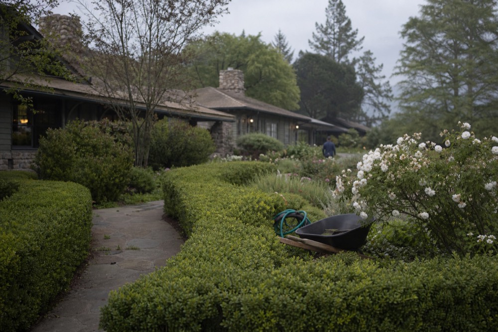 Exterior of The Allison Inn and Spa with gardens
