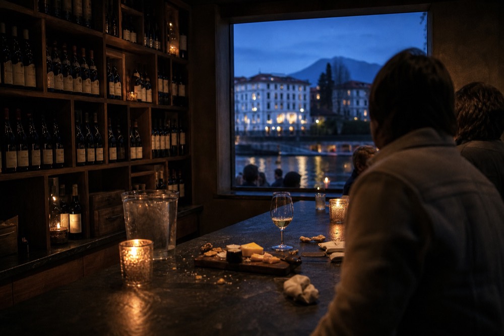 Sommelier-led tasting in a private wine library